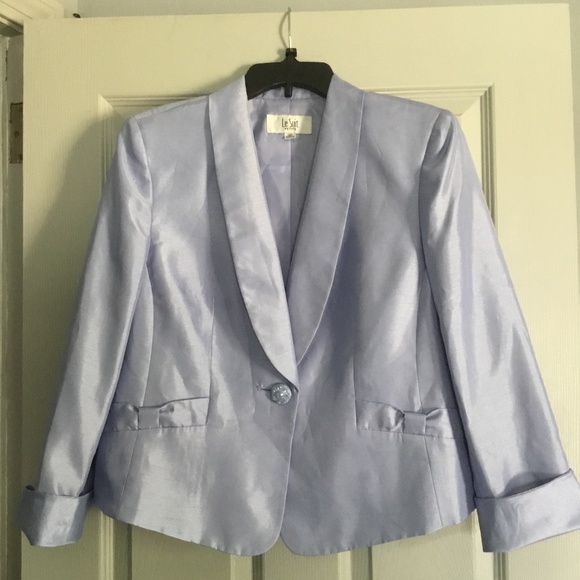 LE SUIT TWO PIECE DRESS SUIT LAVENDER MOTHER OF THE BRIDE - Picture 3 of 11